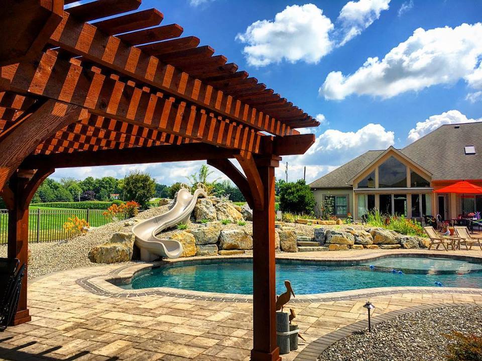 Poolside Outdoor Living Space