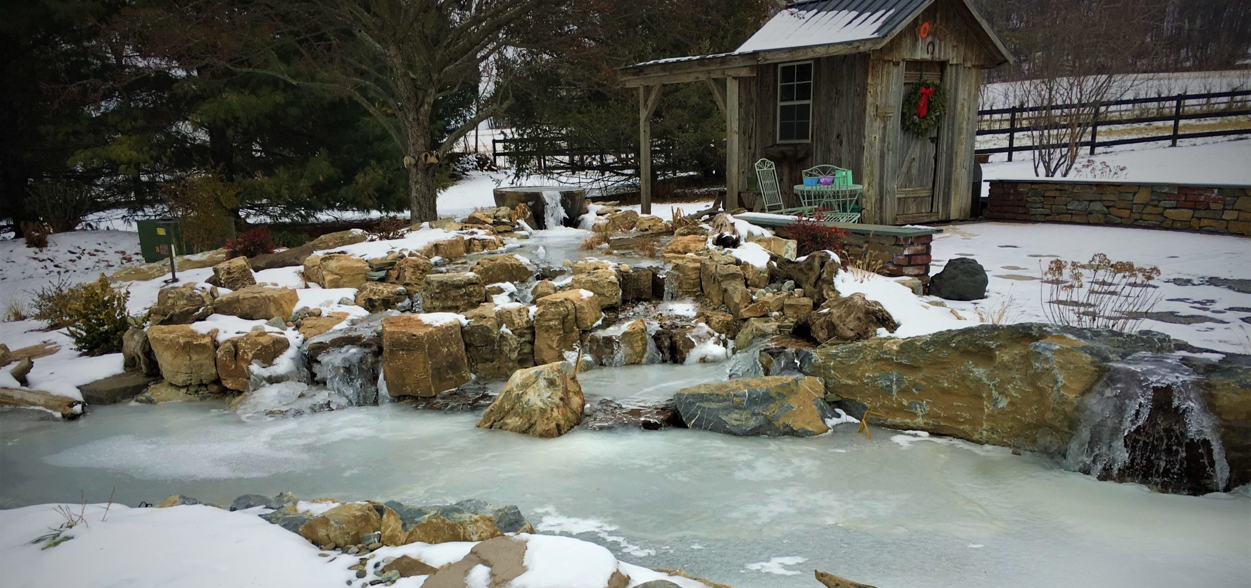 ponds in winter