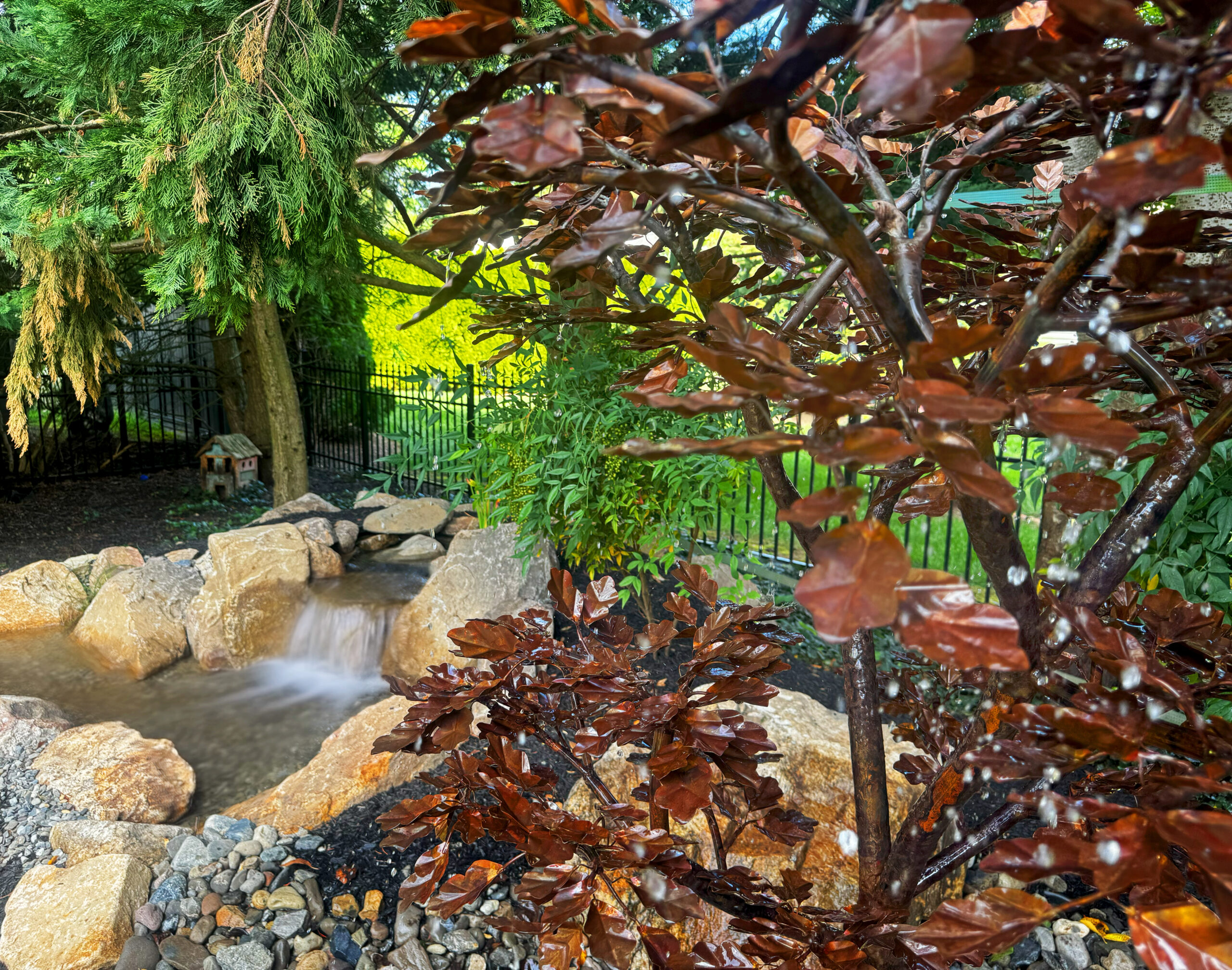Ecosystem Koi Pond and Fountain Feature