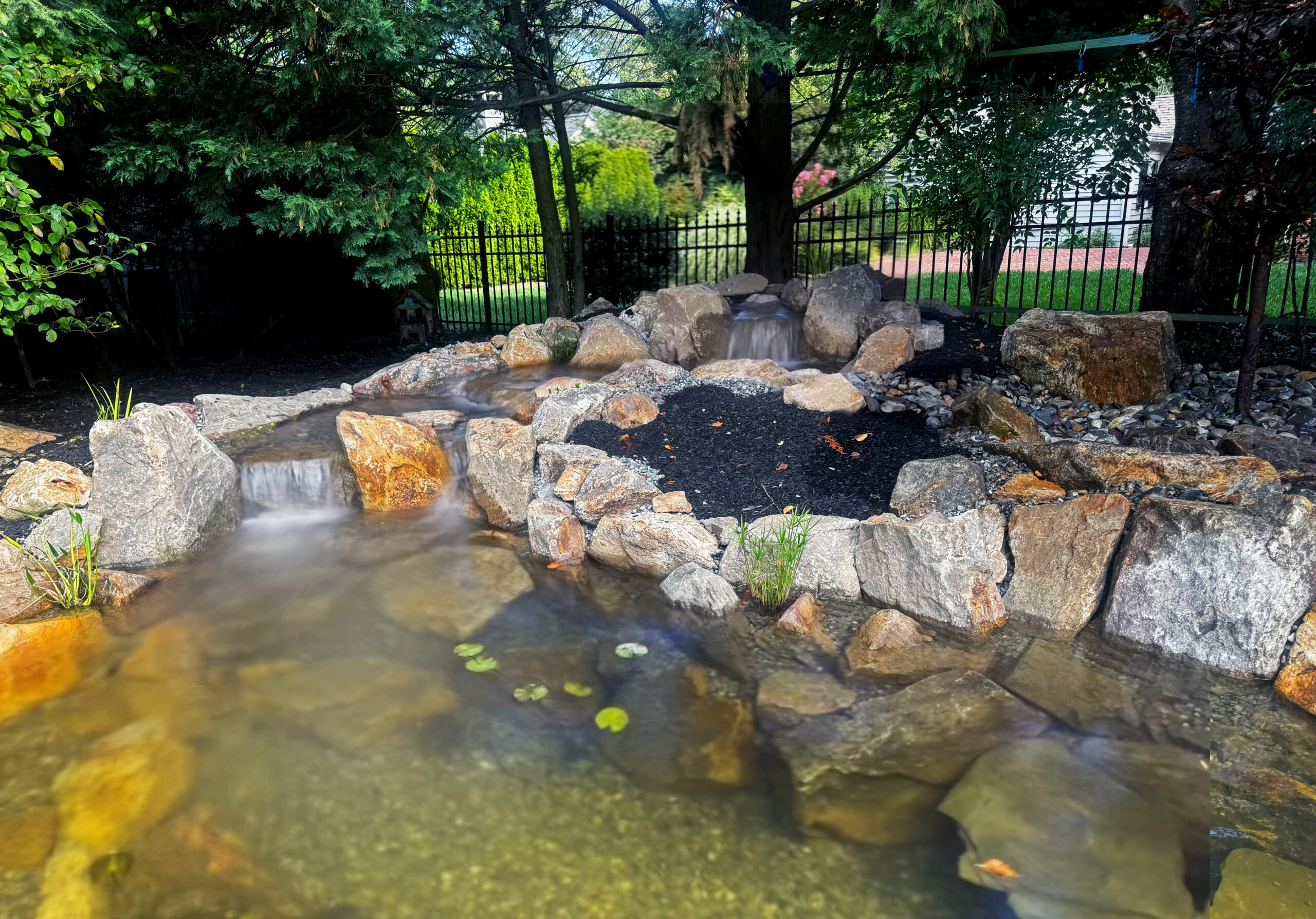 Ecosystem Koi Pond and Fountain Feature