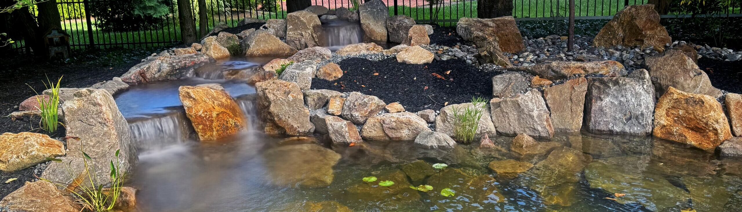 Ecosystem Koi Pond and Fountain Feature