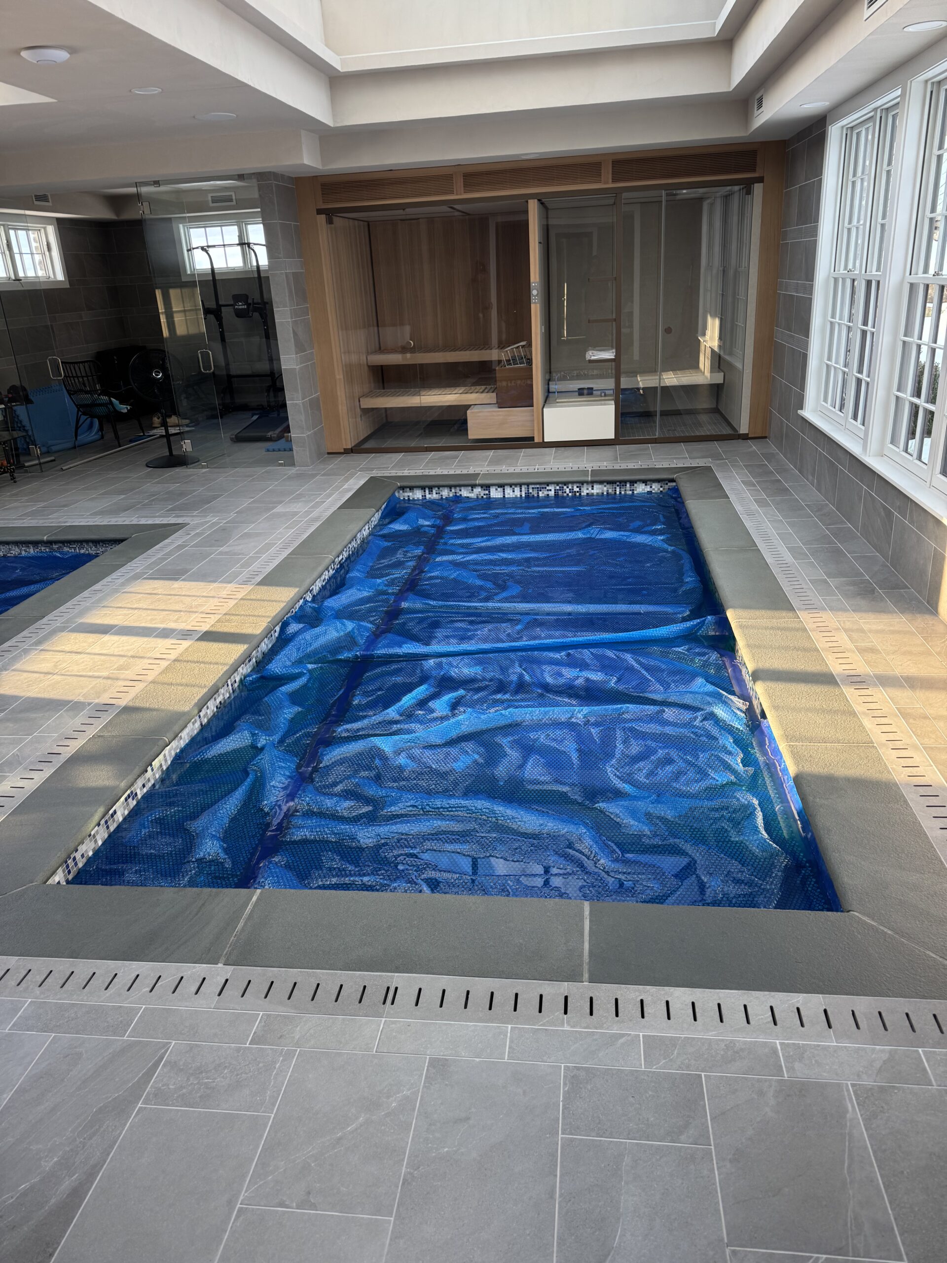 Indoor plunge pool and Hot tub in Hershey, PA