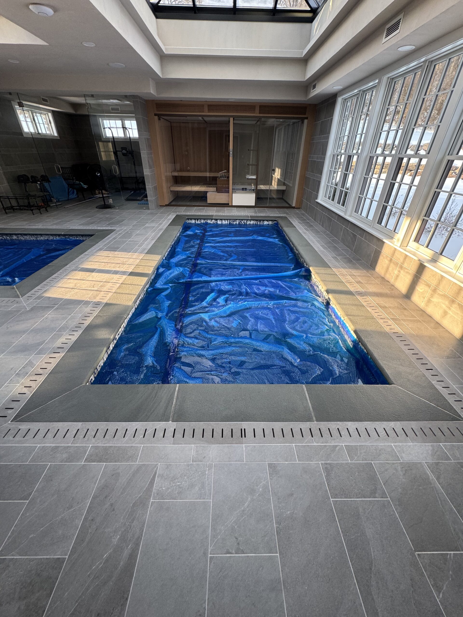 Indoor plunge pool and Hot tub in Hershey, PA