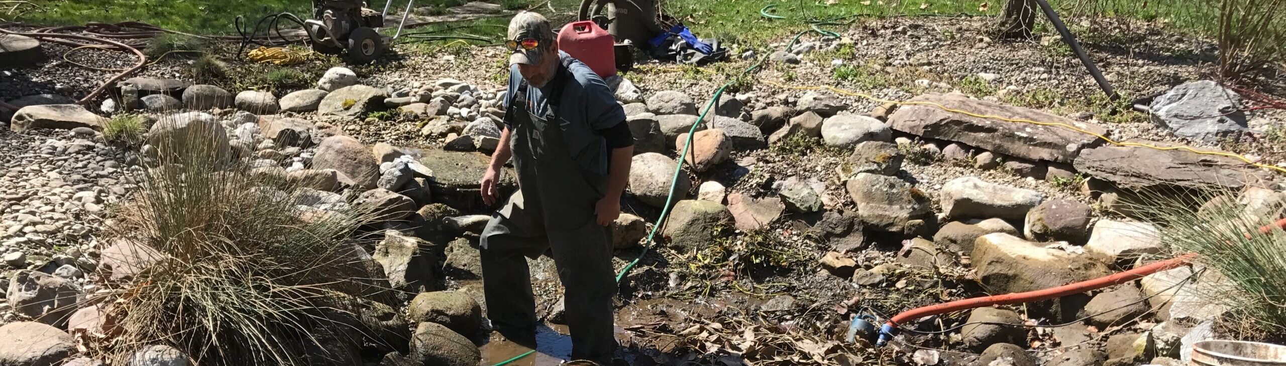 How to clean a koi pond Lancaster, PA